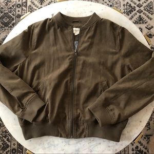 Everly Olive Green Bomber Jacket